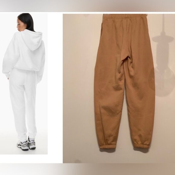NWOT Aritzia TNA CozyAF Fleece Boyfriend Sweatpant Saville Limited Colour - Picture 3 of 14